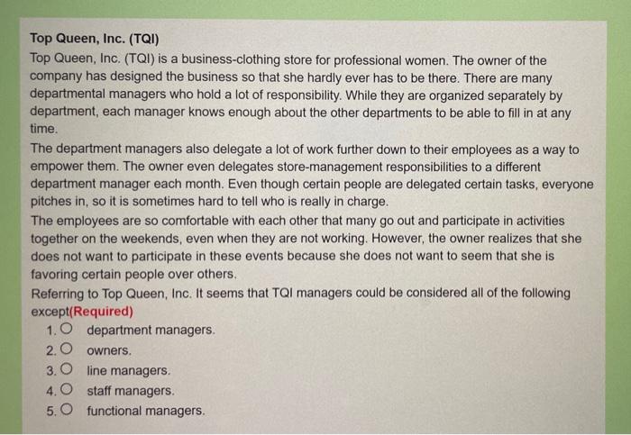 Please note: explaining answers are not required.