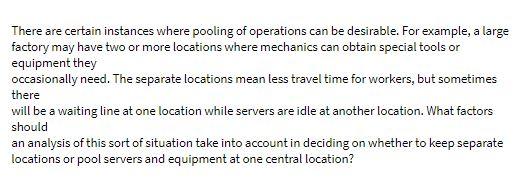 There are certain instances where pooling of