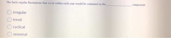 The fairly regular fluctuations that occur within