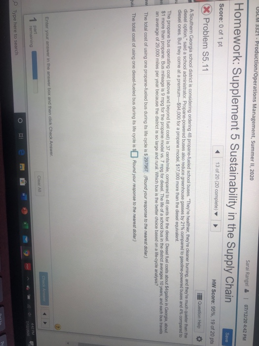 USCM 3321 - Production/Operations Management,