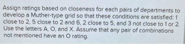 Assign ratings based on closeness for each pairs