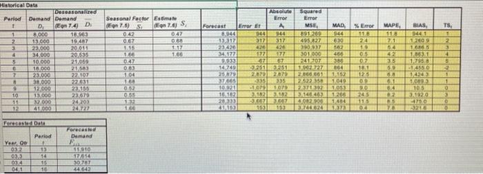 please use excel and show all steps/ equations!!!