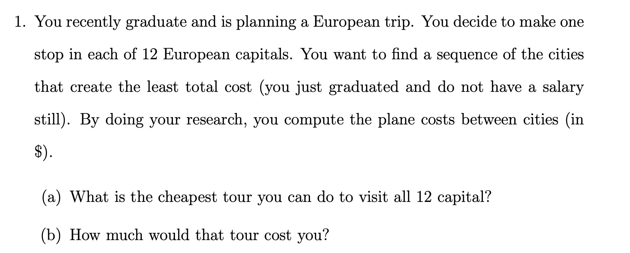 hint: support with excel spreadsheet if needed. A