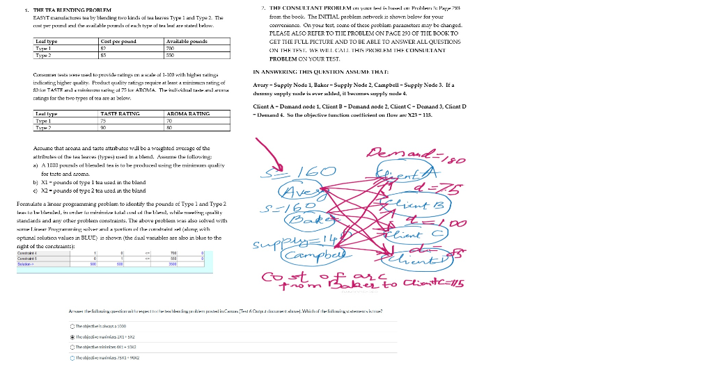 1. THE TEA RTENTING PROBLEM EASYT mansacticestea