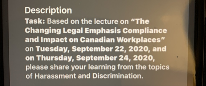 Description Task: Based on the lecture on "The