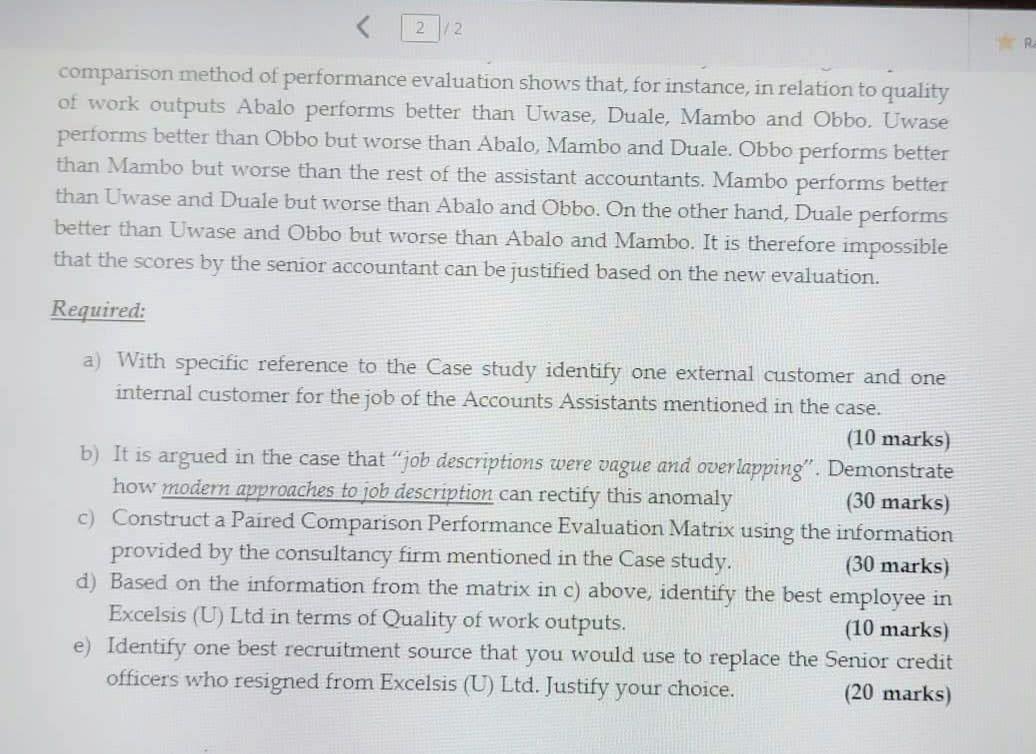 HUMAN RESOURCE MANAGEMENT AT EXCELSIS(U) LTD