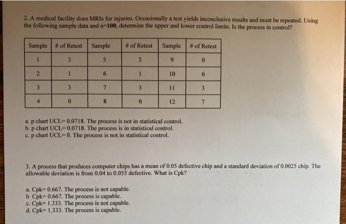 2. A medical facility does MRIs for injuries.