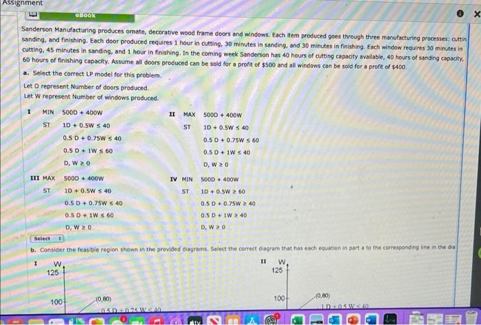 Sanderson Manufacturing produces omate,