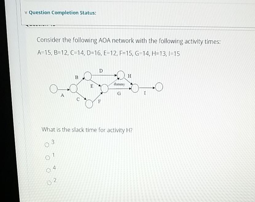 Question Completion Status: Consider the