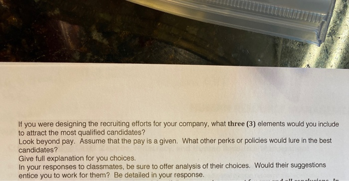 If you were designing the recruiting efforts for