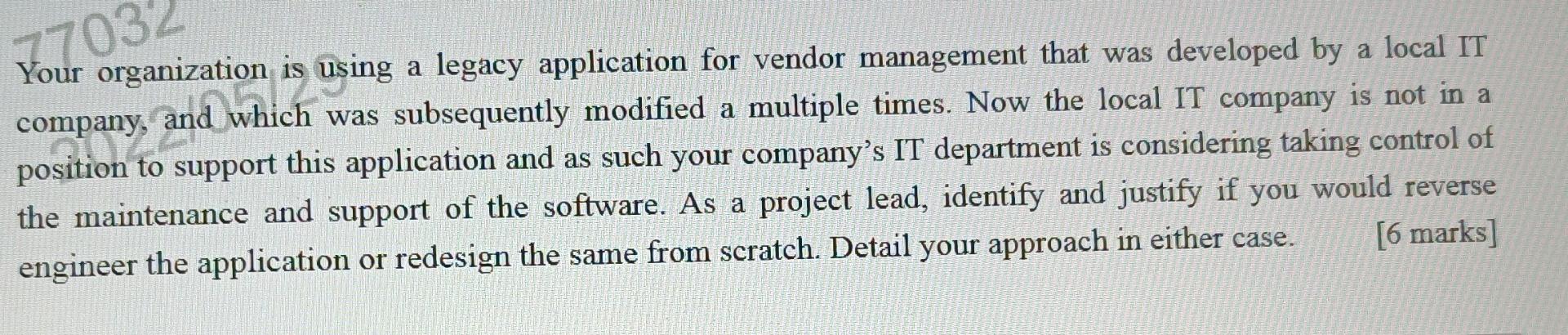 77032 Your organization is using a legacy