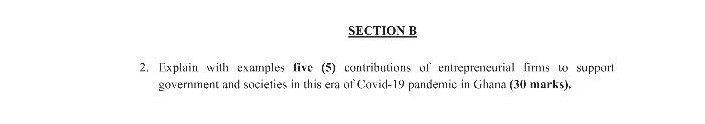 SECTION B 2. Explain with examples five (5)