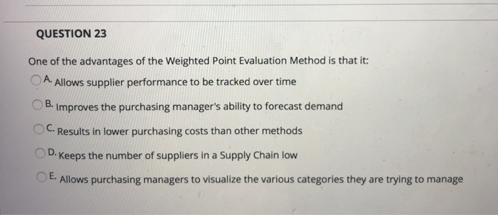 help?!? QUESTION 19 When the exact specification