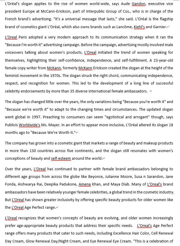 CASE STUDY: L'Oreal Age Perfect - Because I'm