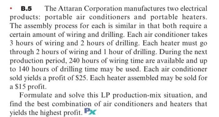Just need it formulated B.5 The Attaran