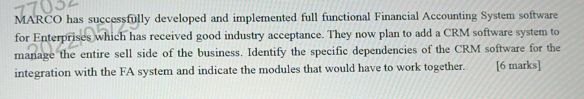 MARCO has successfully developed and implemented