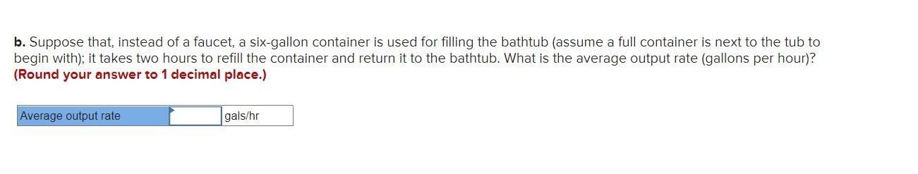 Problem 11-12 (Algo) The bathtub theory of