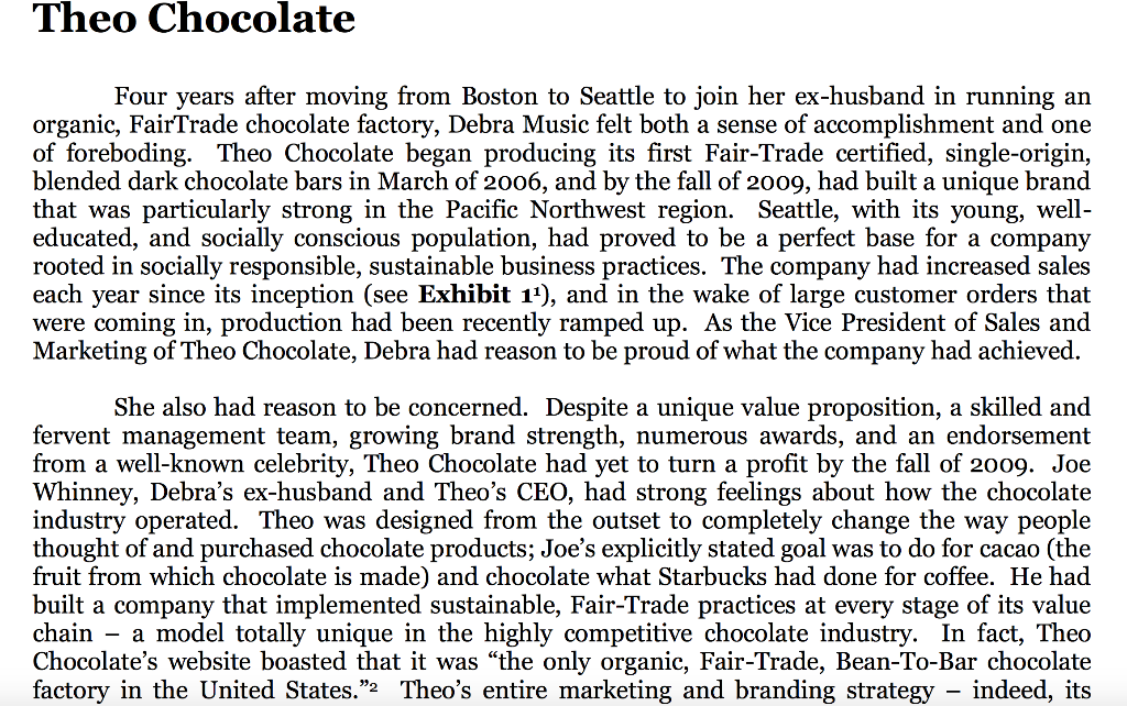 Joe Whinney case study has to make a decision.