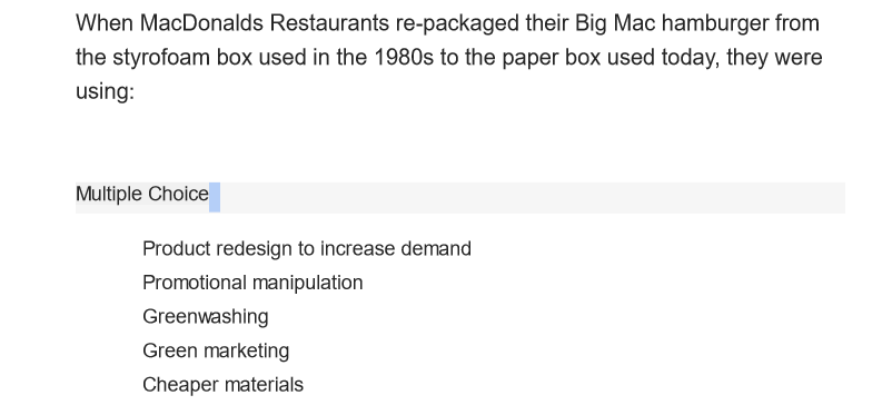 When MacDonalds Restaurants re-packaged their Big