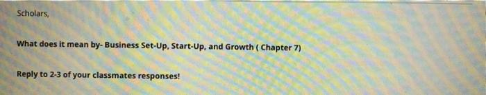 help Scholars, What does it mean by- Business