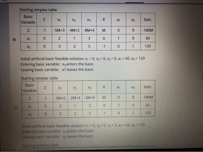 Question 3 Consider the following problem (First