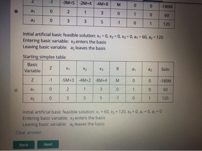 Question 3 Consider the following problem (First
