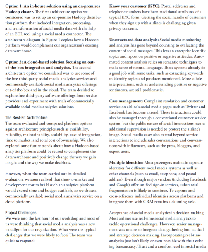 Read the case study, Bhatt, M. (2016). Getting to