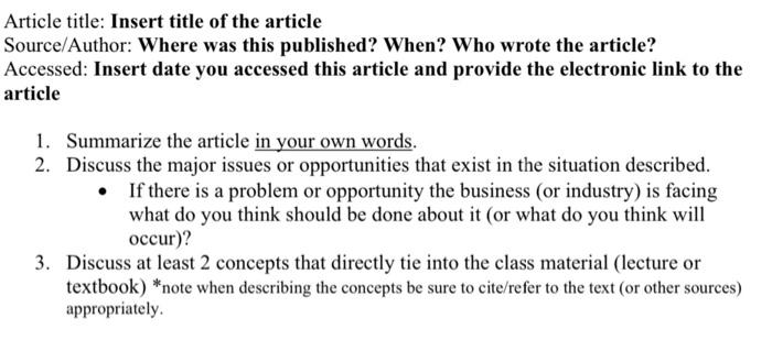 Article title: Insert title of the article