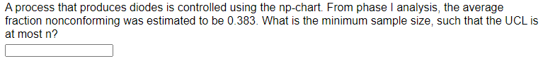 A process that produces diodes is controlled