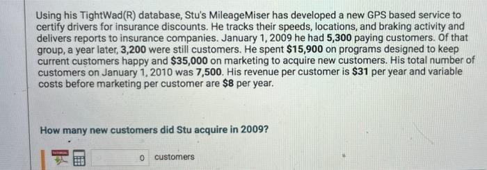 Using his TightWad(R) database, Stu's