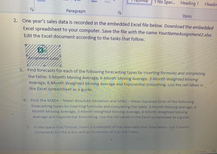 No Spac... Heading 1 Header Paragraph s Styles 2.