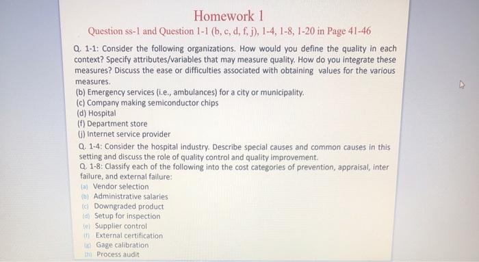Homework 1 Question ss-1 and Question 1-1 (b, c,