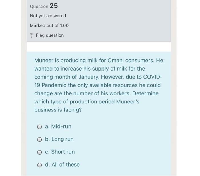 I want a quick solution, please Question 25 Not