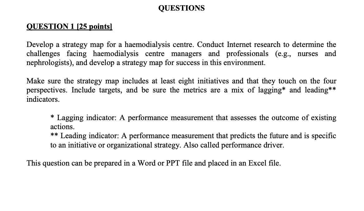 QUESTIONS QUESTION 1 [25 points Develop a