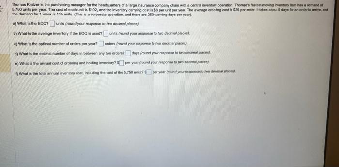 Thomas Kratzer is the purchasing manager for the