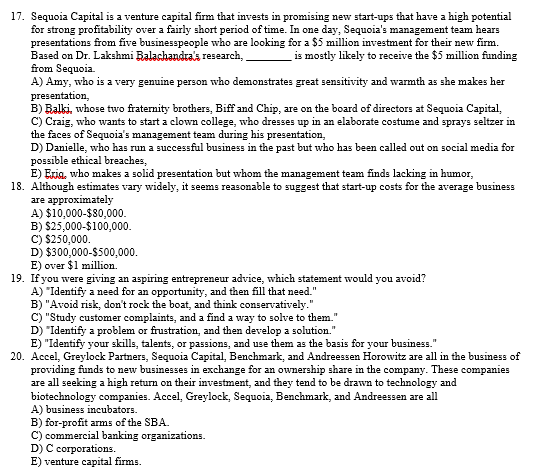 17. Sequoia Capital is a venture capital firm