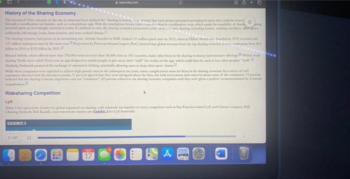 Case 16: UBER: (Read the entire thing and answer