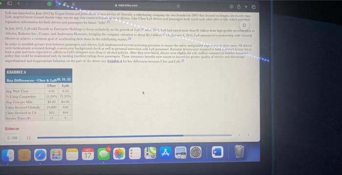 Case 16: UBER: (Read the entire thing and answer