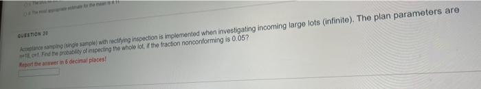 QUESTION 20 frete sample sample) wh rectifying