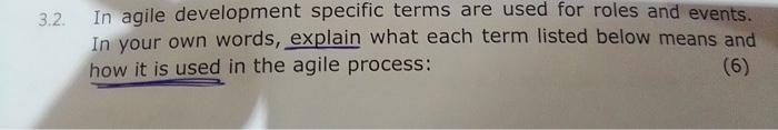 project management 3.2. In agile development