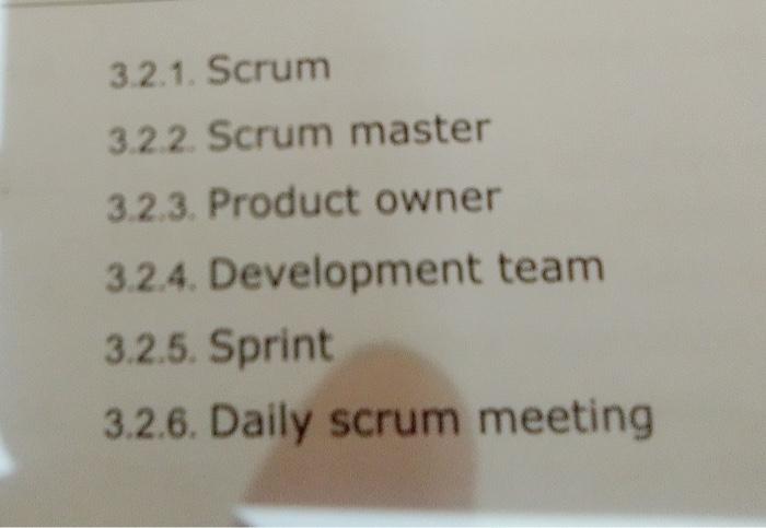 project management 3.2. In agile development