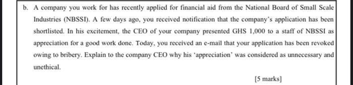 [15 marks) QUESTION 2 a. Provide a Ghanaian