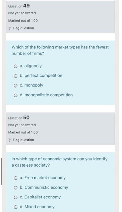 I want a quick solution, please Question 49 Not