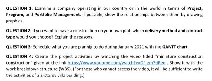 QUESTION 1: Examine a company operating in our