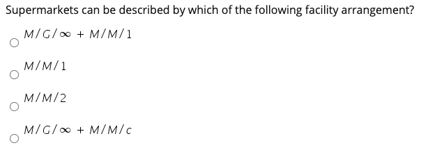 Supermarkets can be described by which of the