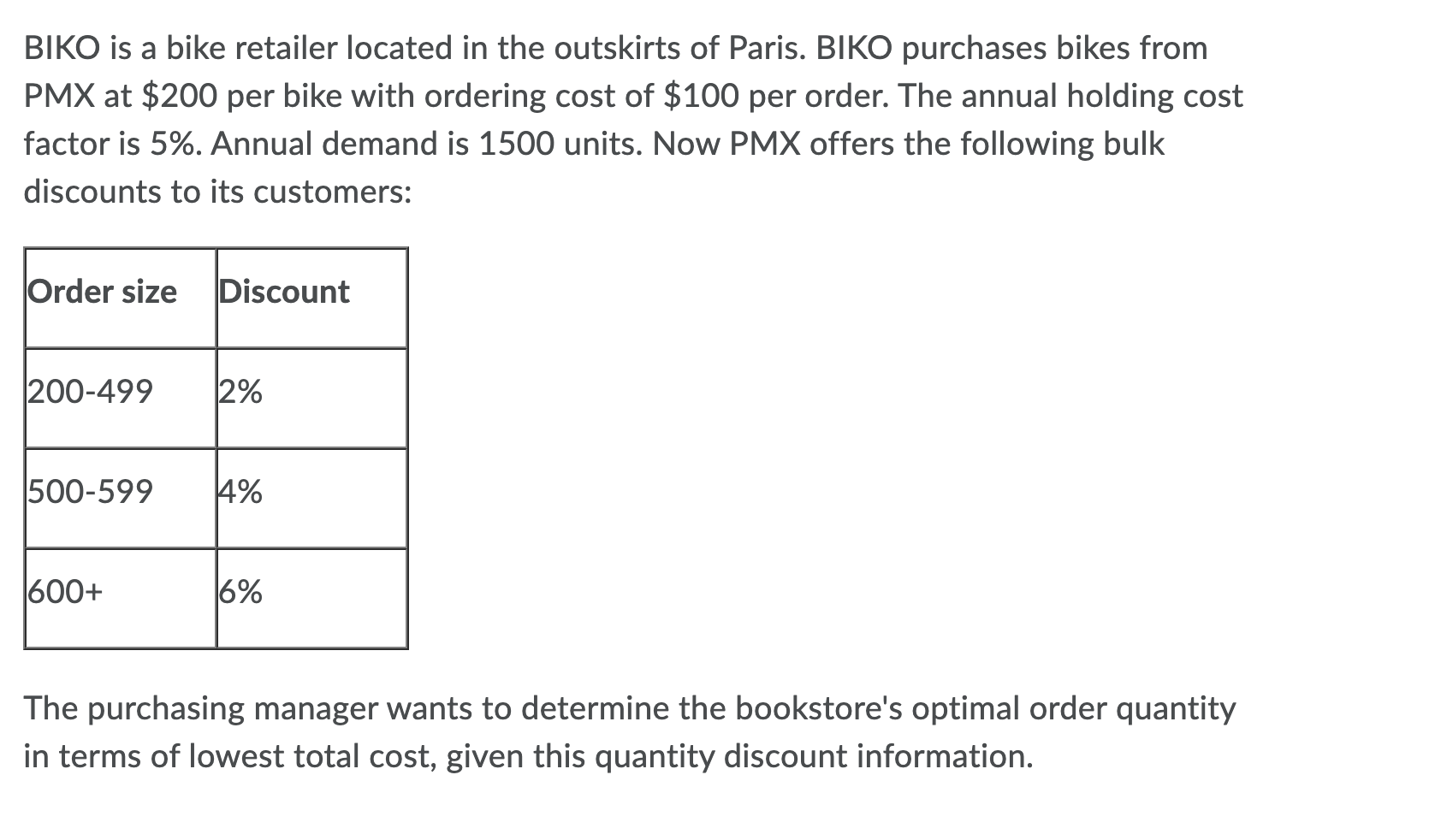 BIKO is a bike retailer located in the outskirts