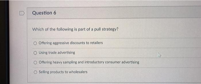 Question 6 Which of the following is part of a