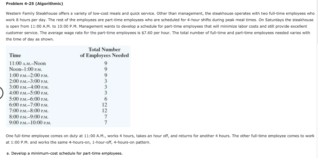 Please help solve part c, thank you! Problem 4-25