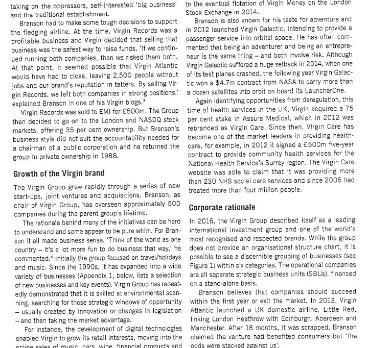 Based on the above case study kindly answer the