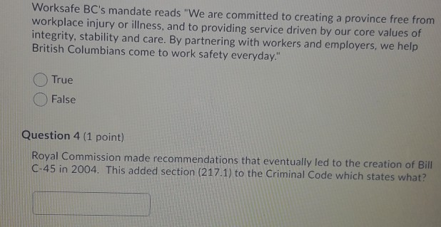 Worksafe BC's mandate reads 